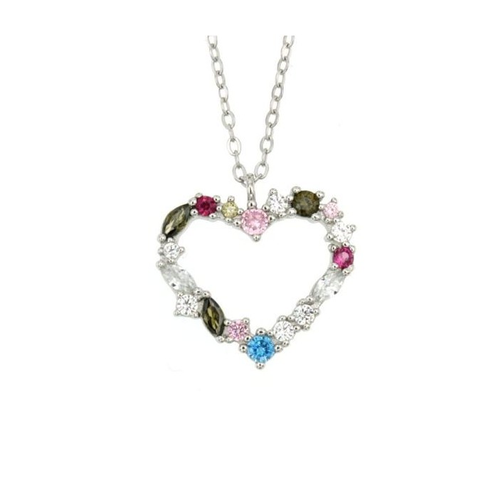 CATENA CON CUORE COLORATO 130108 [6619e1fc]