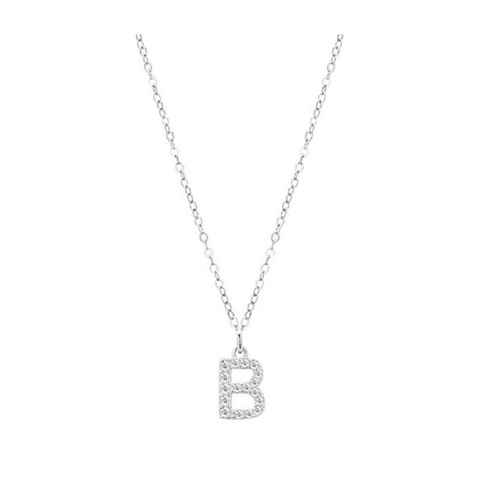 PENDENTE DONNA LETTERA ARGENTO CHI MI AMA 130115B [c65f0a06]