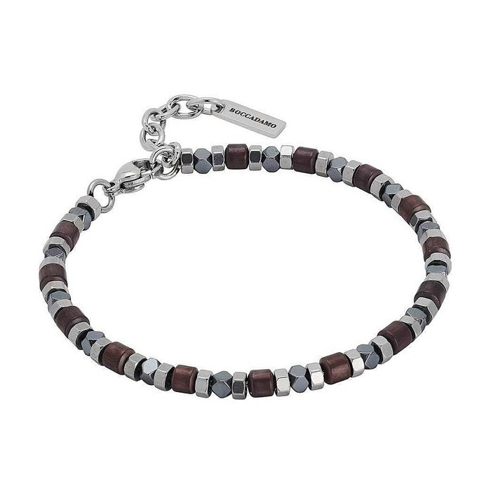 BRACCIALE UOMO BOCCADAMO ACCIAIO ABR501M [f3f59b35]