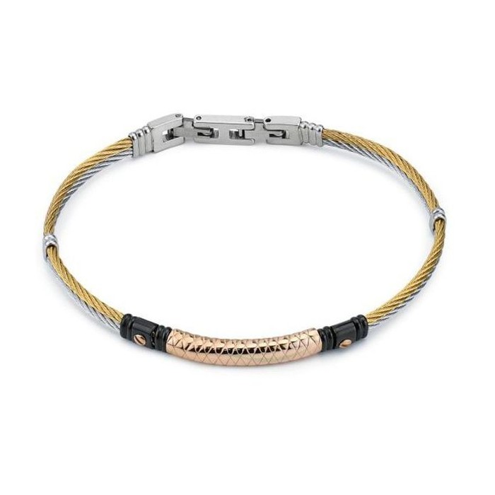 BRACCIALE UOMO ACCIAIO BOCCADAMO ABR689 [5a65b115]