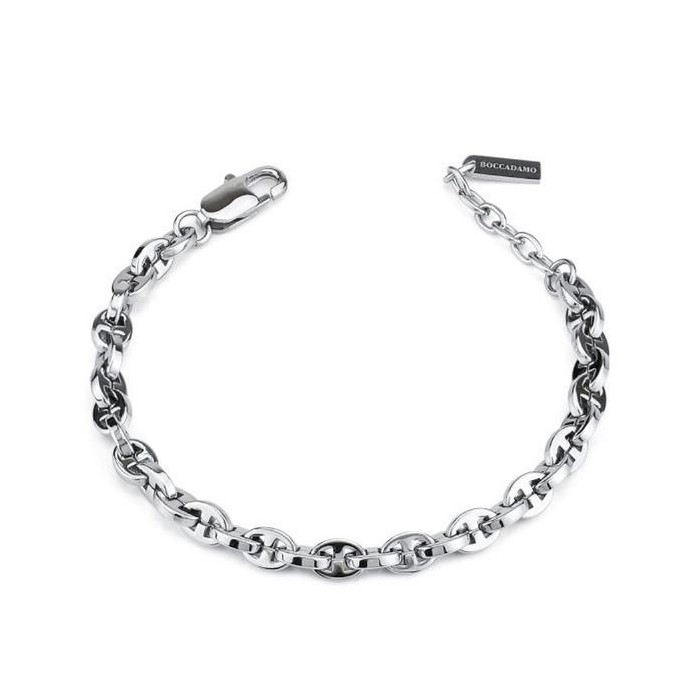 BRACCIALE UOMO ACCIAIO BOCCADAMO ABR696 [40dc12c2]