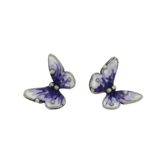 ORECCHINO DONNA FARFALLE LILLA [ffa9fa16]
