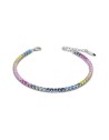 BRACCIALE TENNIS ARGENTO MULTICOLOR BOCCADAMO BR624 [9cf70f0a]
