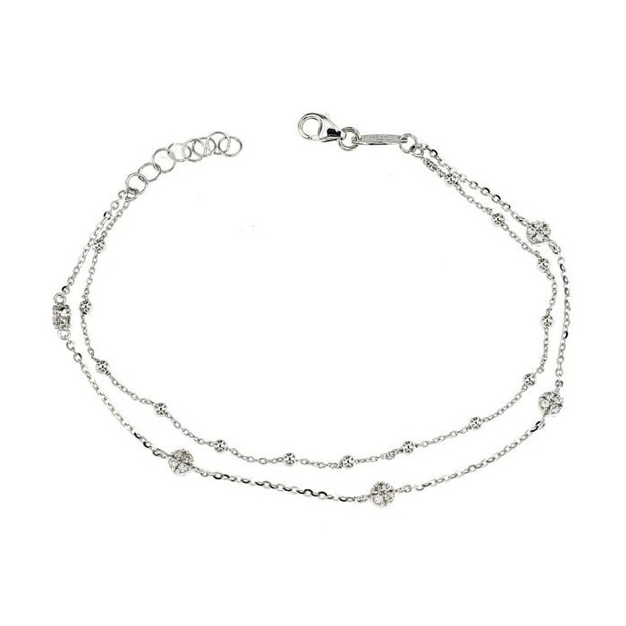 Bracciale doppio filo oro bianco [bd66fe59]