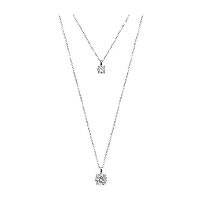 Pendente con doppia catena Chi mi Ama 130212 [755786e5]