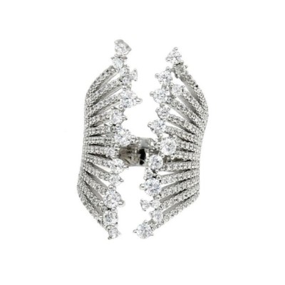 Anello aperto in argento donna [f37ac2bc]