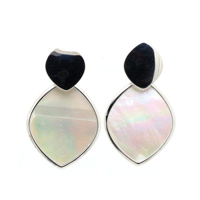 Orecchini donna in argento con madreperla [004a45fd]