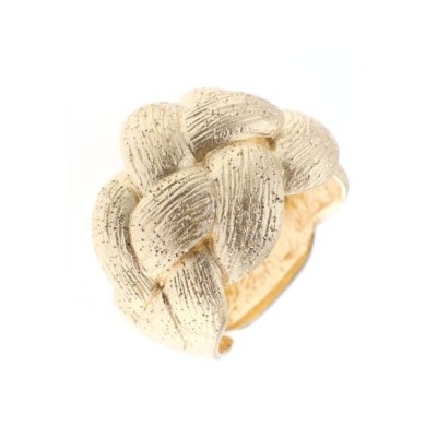 Anello donna dorato intrecciato [27cad2d1]