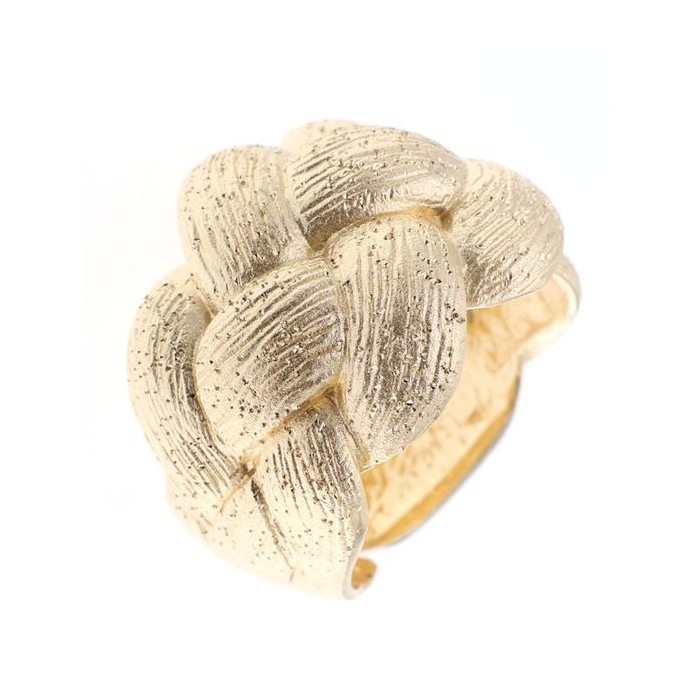 Anello donna dorato intrecciato [27cad2d1]