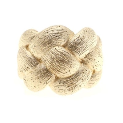 Anello donna dorato intrecciato [49f150d8]