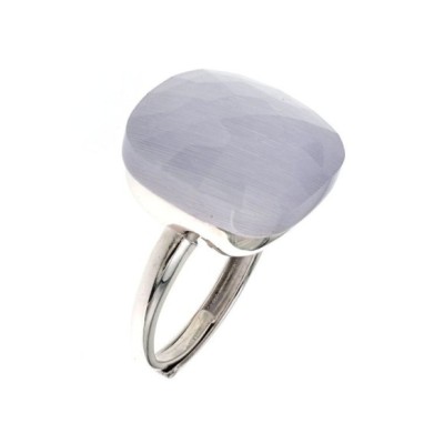 Anello donna con pietra grigia [d4755e9d]