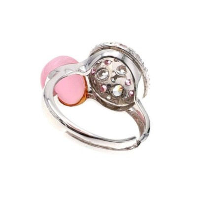 Anello donna argento pietra rosa [d16d6ad0]