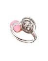 Anello donna argento pietra rosa [d16d6ad0]