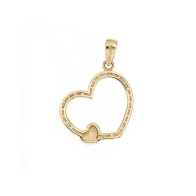 Cuore con zirconi oro giallo [8659f028]
