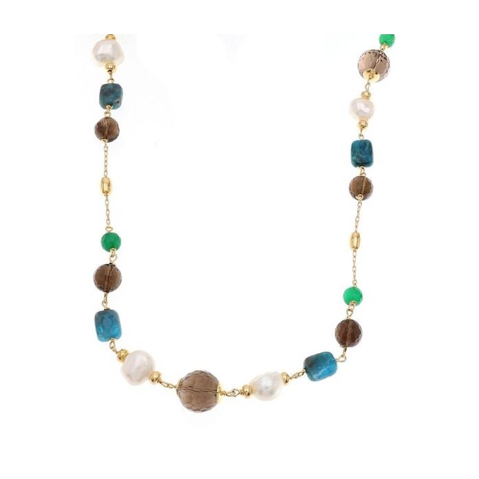 Collana donna argento con pietre colorate [9a728bce]