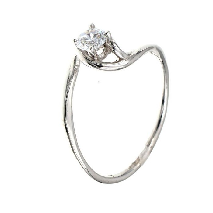 Anello donna a filo con zircone [b96248ac]