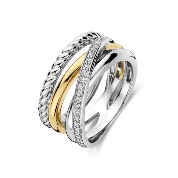 Anello bicolore donna 12384ZY-56 [9d107abd]