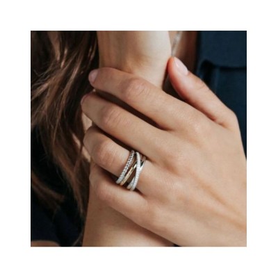 Anello bicolore donna 12384ZY-56 [f32bf8b4]