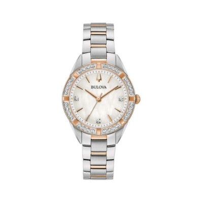 Bulova donna bicolore con diamanti 98R281 [687c4502]