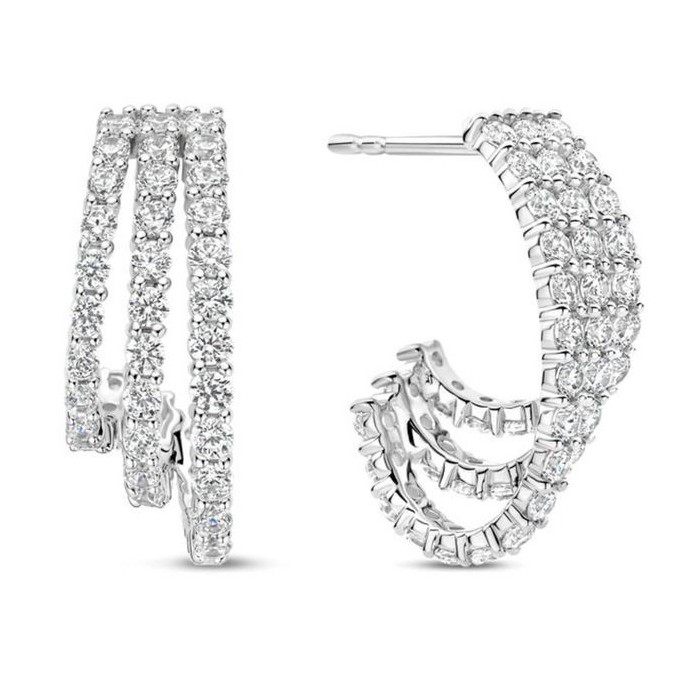 Orecchini a tre file Ti Sento Milano 78069ZI [a676ea79]