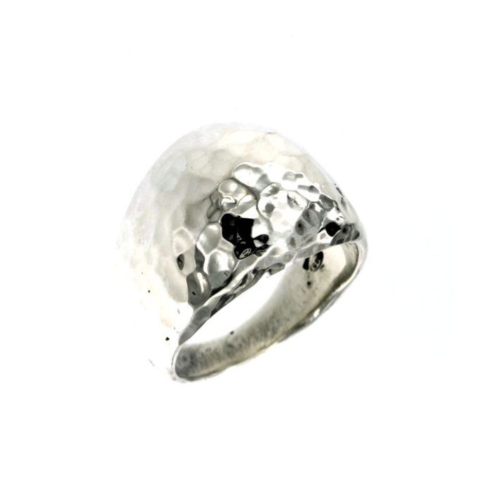 Anello donna in argento battuto [d483aea7]