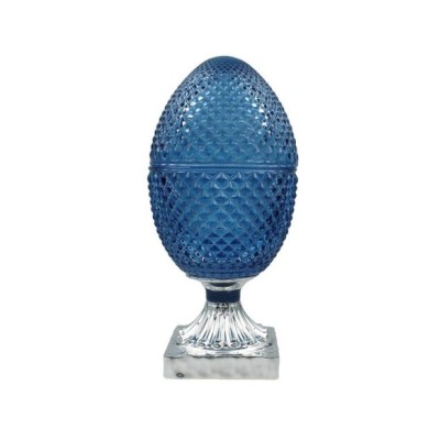 Scatola pigna vetro blu [1a607e1a]