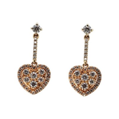 Orecchini cuore oro rosa Golay OMP003DIR [e235be96]