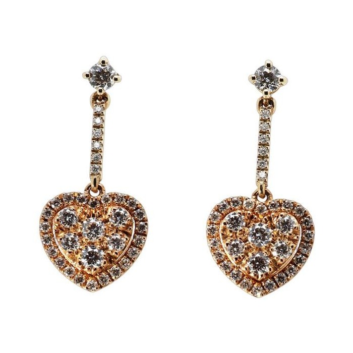 Orecchini cuore oro rosa Golay OMP003DIR [e235be96]